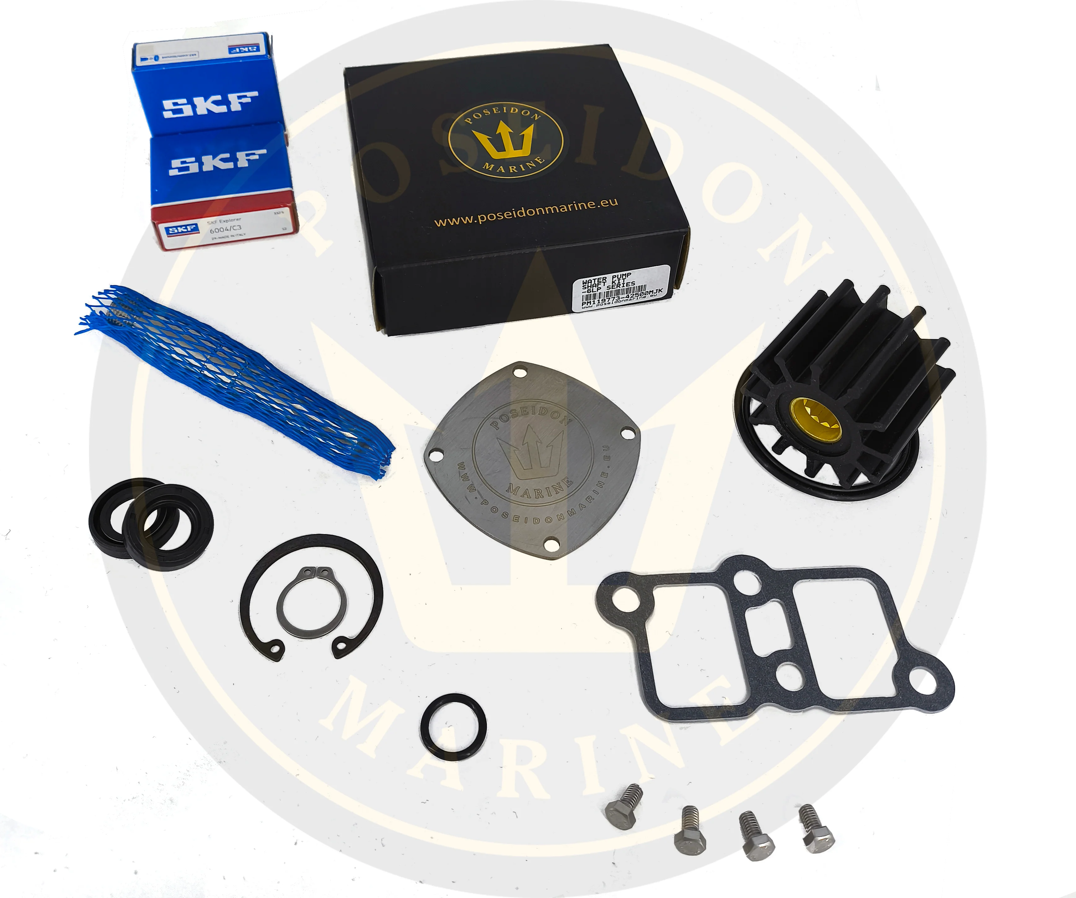 PoseidonMarine® Water pump repair kit Yanmar 6LP 119773-42600 119773-42500 - Image 6