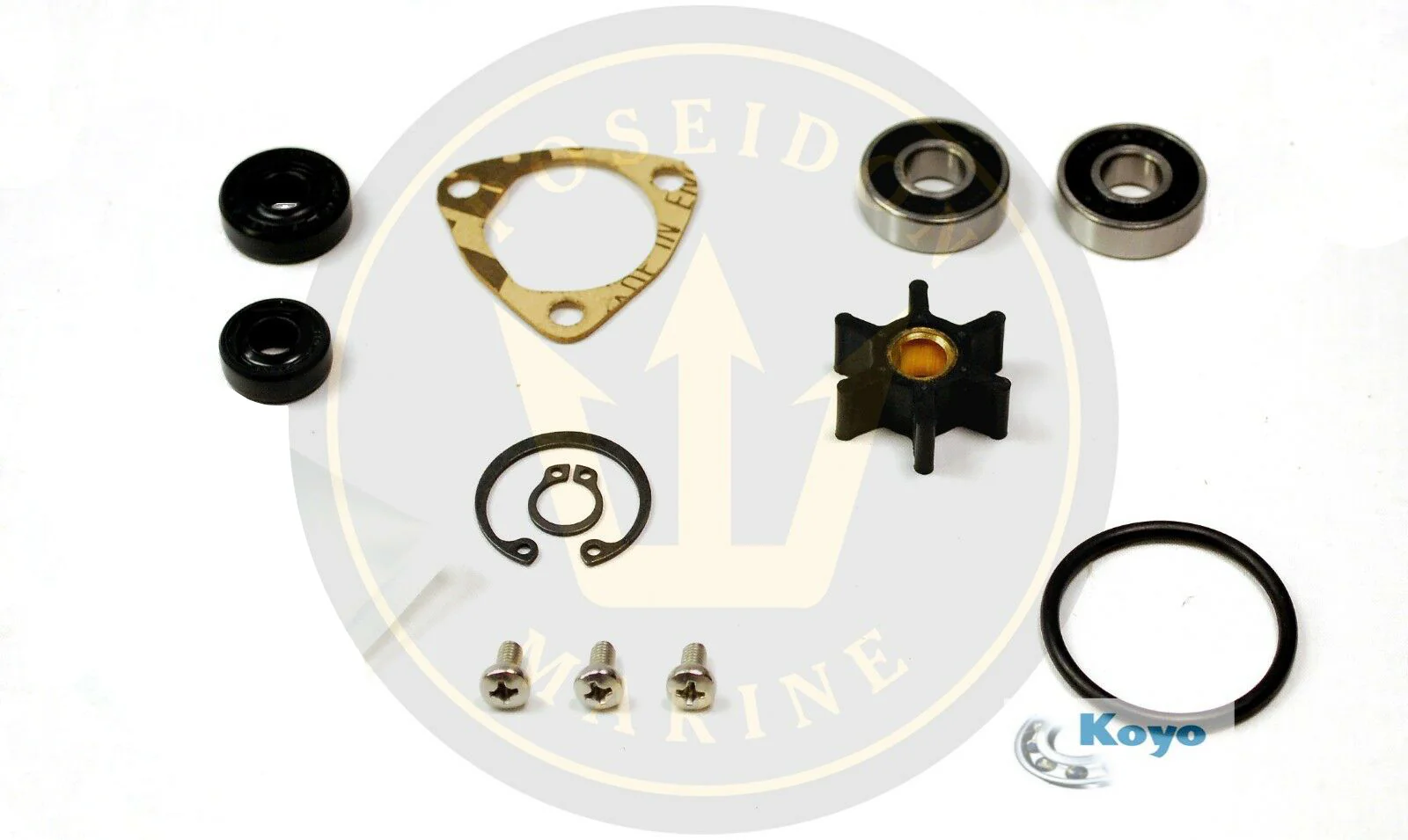 PoseidonMarine® Water pump repair kit Yanmar 1GM 1GM10 pump 128170-42200 - Image 4